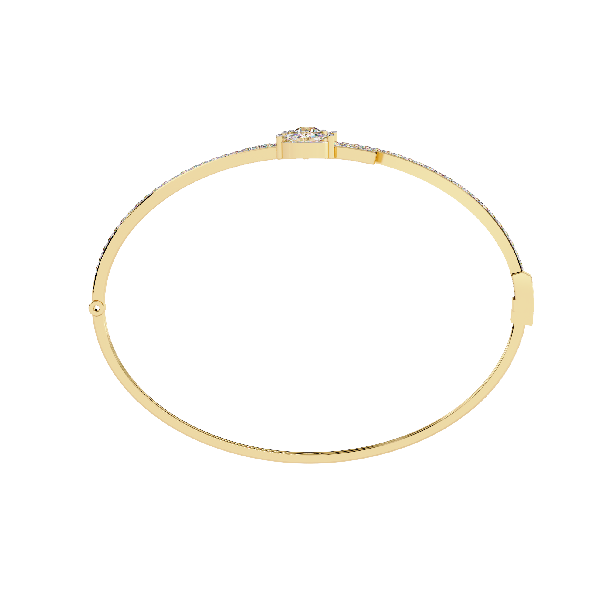 Solitairekart 1.56ct Bypass-Style Natural Diamond Bracelet-HI Color, VS-SI Clarity